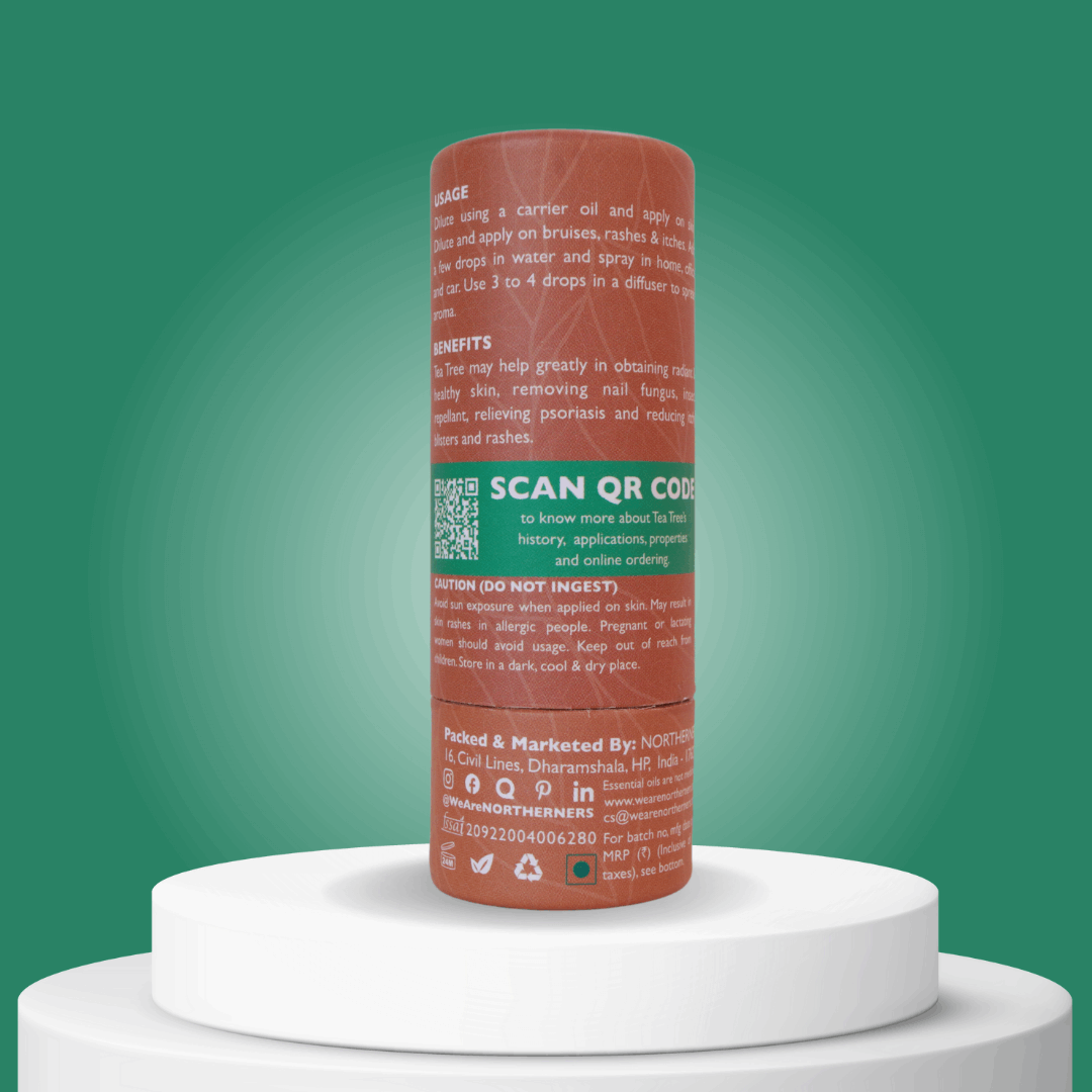 Natural Essential Oil, Herbal Essential Oil, Northerners Tea tree essential oil, Northerners